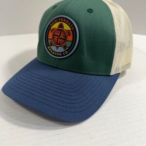 New Terrain Brewery, Golden, CO, trucker hat. Green, Blue, White